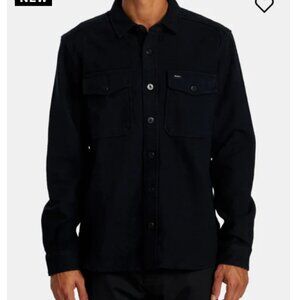 RVCA Premium Thick NAVY NAUTICAL FLANNEL SHIRT / SHACKET